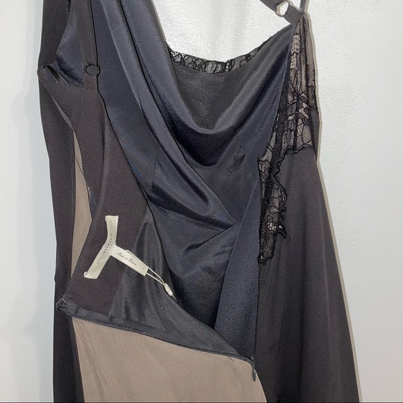NWT BCBGMAXAZARIA Runway One Shoulder Lace Dress 2